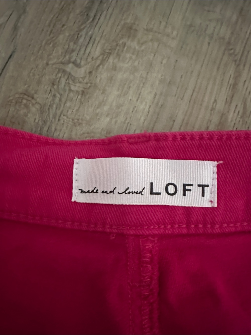 LOFT Bright Fuchsia Flare Jeans - Picture 2 of 4